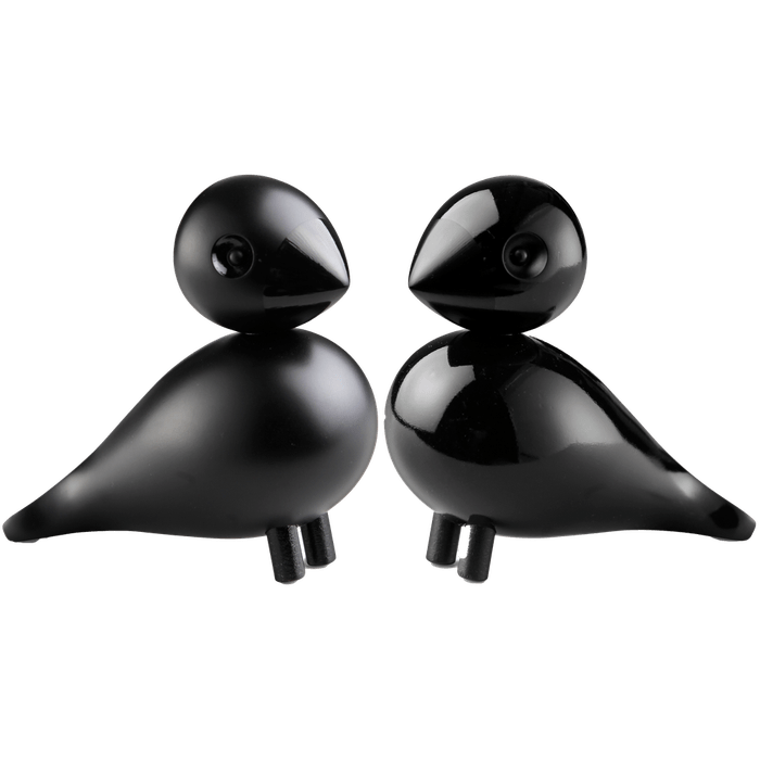 Kay Bojesen Lovebirds, Black, H: 3.5" By Kay Bojesen