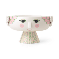 Bjørn Wiinblad Eva Bowl on Stand, Soft Pink, Ø: 9.4" By Bjorn Wiinblad