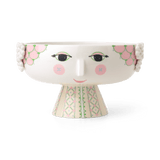 Bjørn Wiinblad Eva Bowl on Stand, Soft Pink, Ø: 9.4" By Bjorn Wiinblad