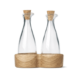 Kay Bojesen Menageri Oil And Vinegar Bottles, Oak, 3.7 Oz By Kay Bojesen