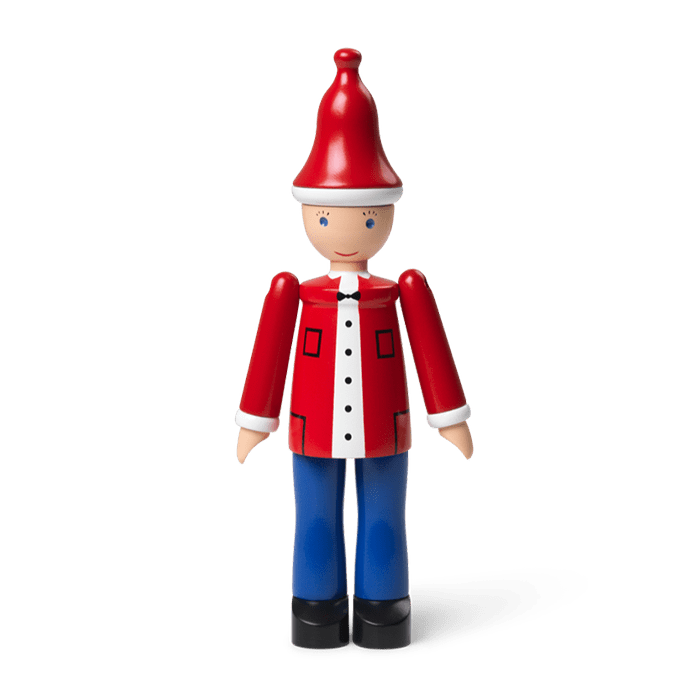 Kay Bojesen Christmas Ole, Red/Blue/White, H: 6.9" By Kay Bojesen