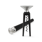 Rosendahl Grand Cru Bottle Opener and Corkscrew, Black/Steel, 2 Pcs. By Rosendahl