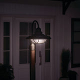 Harvest Ridge Outdoor Post Dome Post Lantern Light lifestyle 2