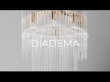 Vetreria Vistosi presents DIADEMA, a collection of lamps made of hand-crafted Murano glass rods