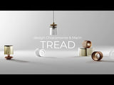 Vetreria Vistosi presents TREAD, combining metal element and blown glass diffuser