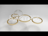 Vetreria Vistosi presents PUPPET RING featuring three rings with increasing diameter