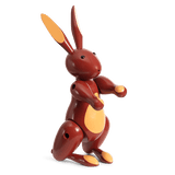 Kay Bojesen Rabbit, Painted Beech, H: 6.3" By Kay Bojesen
