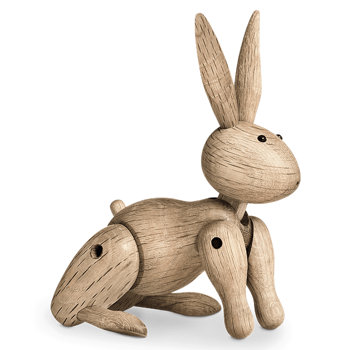Kay Bojesen Rabbit, Oak, H: 6.3" By Kay Bojesen