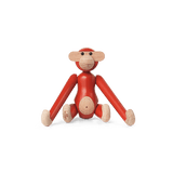 Kay Bojesen Vintage Monkey, Mini, Red, H: 3.7" By Kay Bojesen