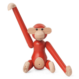 Kay Bojesen Vintage Monkey, Mini, Red, H: 3.7" By Kay Bojesen