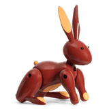 Kay Bojesen Rabbit, Painted Beech, H: 6.3" By Kay Bojesen