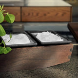 Rosendahl RÅ Condiment Caddy, Thermo Ash, H: 3" By Rosendahl