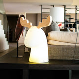 Rudy Reindeer Table Lamp - Solar and Rechargeable, warm white glow