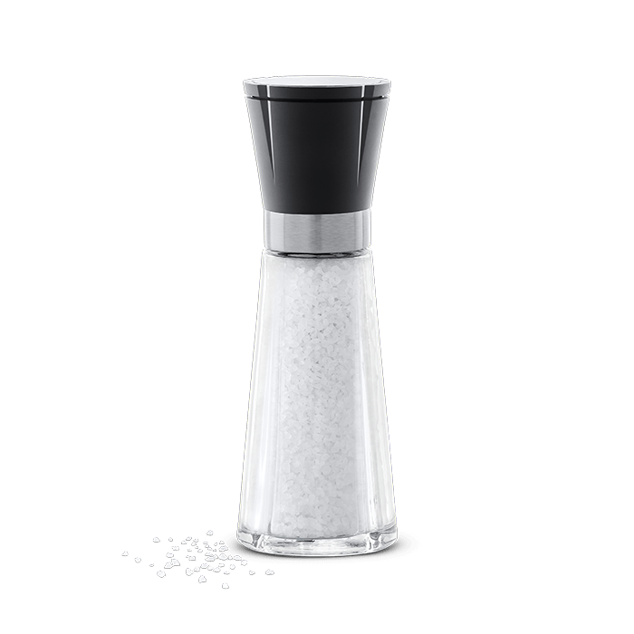 Rosendahl Grand Cru Salt Mill, Black/Steel, H: 8.1" By Rosendahl