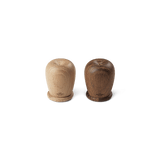 Kay Bojesen Menageri Salt and Pepper Set, Oak/Smoked Oak, H: 2.4", 2 Pcs. By Kay Bojesen