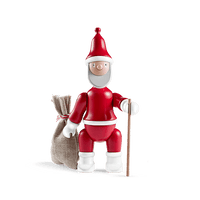 Kay Bojesen Santa Claus, Red/White, H: 7.7" By Kay Bojesen