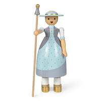 Kay Bojesen Shepherdess, Light Blue, H: 7.9" By Kay Bojesen
