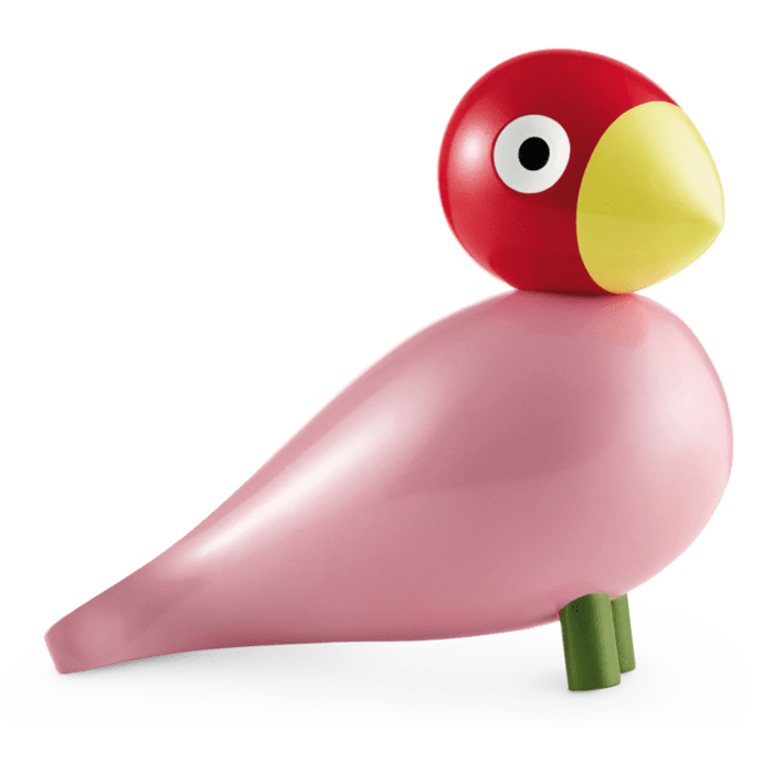 Kay Bojesen Songbird, Medium Rose/Red By Kay Bojesen