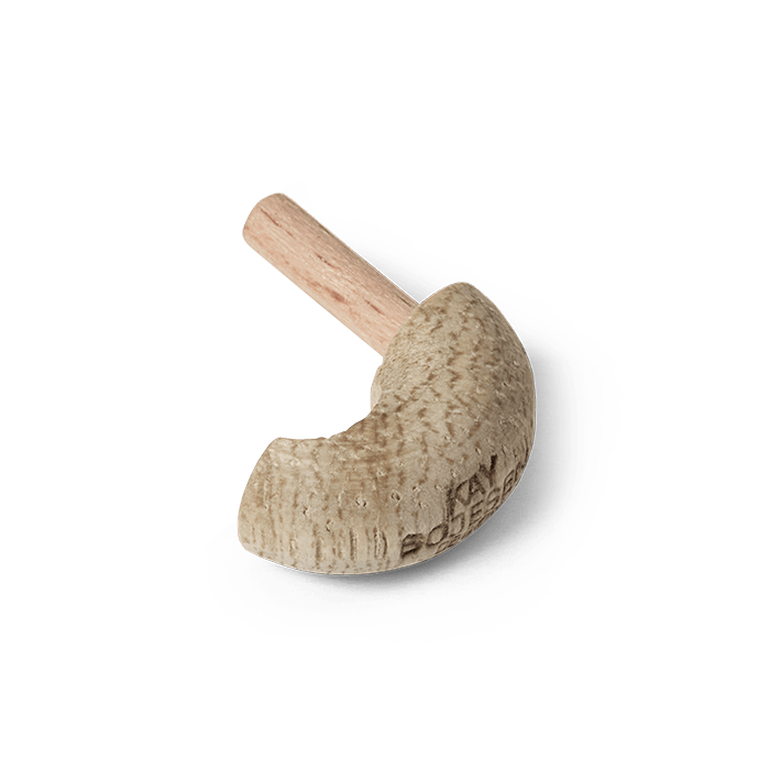 Kay Bojesen Spare Part for Monkey, Mini Paw with Logo, Teak/Limba By Kay Bojesen