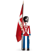 Kay Bojesen Standard-Bearer, Red/Blue/White Mini By Kay Bojesen