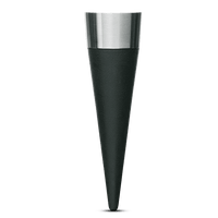 Rosendahl Grand Cru Barware Wine Stopper, Black/Steel, H: 3.5" By Rosendahl