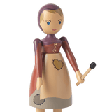 Kay Bojesen The Little Match Girl, Beech, H: 5.7" By Kay Bojesen