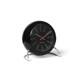 Arne Jacobsen Bankers Table Clock, Black, Ø: 4.3" By Arne Jacobsen
