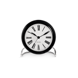 Arne Jacobsen Roman Table Clock, White/Black, Ø: 4.3" By Arne Jacobsen