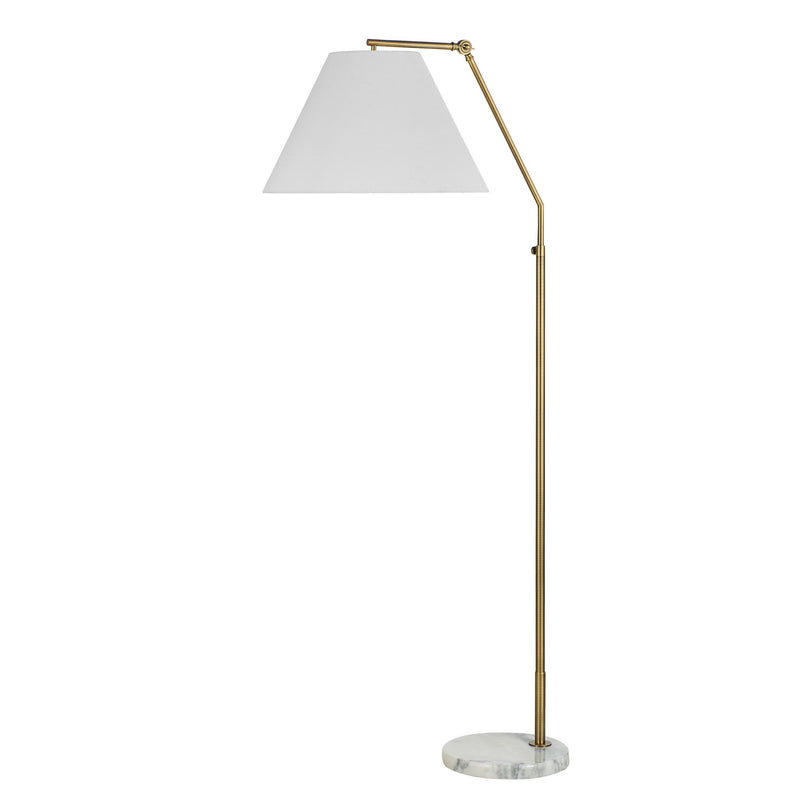 Claire Floor Lamp Dark Antique Brushed Brass By Renwil