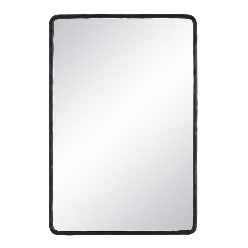 Jorah Wall Mirror MATTE BLACK By Renwil
