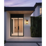 Hillside 20-inch 2-light Dark Bronze Exterior Wall Sconce with Clear Glass