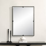 Marco Wall Mirror MATTE BLACK By Renwil