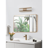 Colton 18-inch 2-light Champagne Gold 5CCT LED Vanity Light with Etched Opal Glass Shades