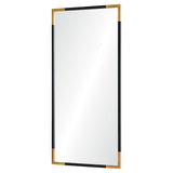 Osmond Wall Mirror Gold Leaf, Black By Renwil