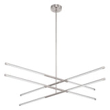 Overture 48-inch 8-light Polished Nickel 5CCT LED Chandelier