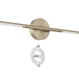 Overture 32-inch 2-light Champagne Gold 5CCT LED Vanity Light