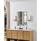 Colton 12-inch 1-light Brushed Nickel 5CCT LED Vanity Light with Etched Opal Glass Shade