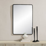 Jorah Wall Mirror MATTE BLACK By Renwil