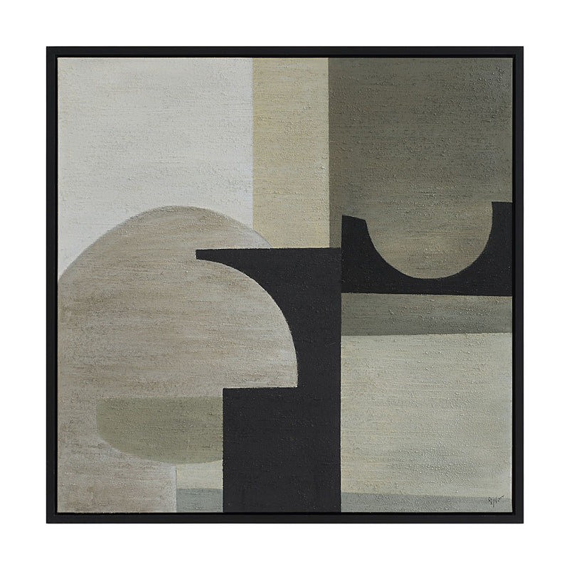 Gladiolus  Canvas Art PAINTED BLACK By Renwil