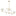 Presley 56-inch 2-light Champagne Gold Linear Chandelier with Clear Glass Drops and White Linen Shades