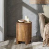 Salvatore Side Table Light Brown By Renwil
