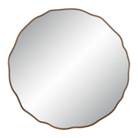 Bern Wall Mirror DARK ANTIQUE BRUSHED BRASS By Renwil