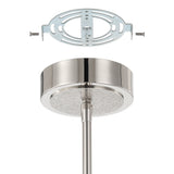 Overture 36-inch 8-light Polished Nickel 5CCT LED Chandelier