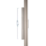 Colton 30-inch 2-light Brushed Nickel 5CCT LED Vanity Light with Etched Opal Glass Shades