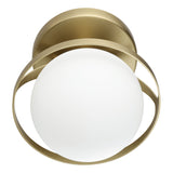 Parker 6-inch 1-light Champagne Gold Vanity Light with Etched Opal Glass Shade