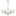 Bethany 42-inch 6-light Forged Bronze Chandelier with Natural Linen Shades