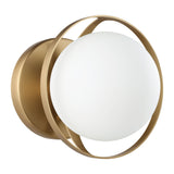 Parker 6-inch 1-light Champagne Gold Vanity Light with Etched Opal Glass Shade