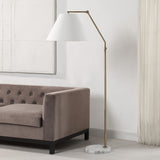 Claire Floor Lamp Dark Antique Brushed Brass By Renwil