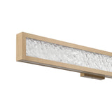 Courtney 32-inch Champagne Gold 5CCT LED Vanity Light with Clear Water Glass