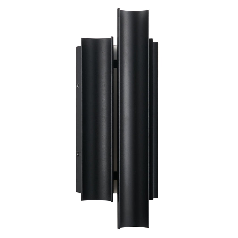 Kestrel 16-inch 3-light Textured Black 5CCT LED Exterior Wall Sconce